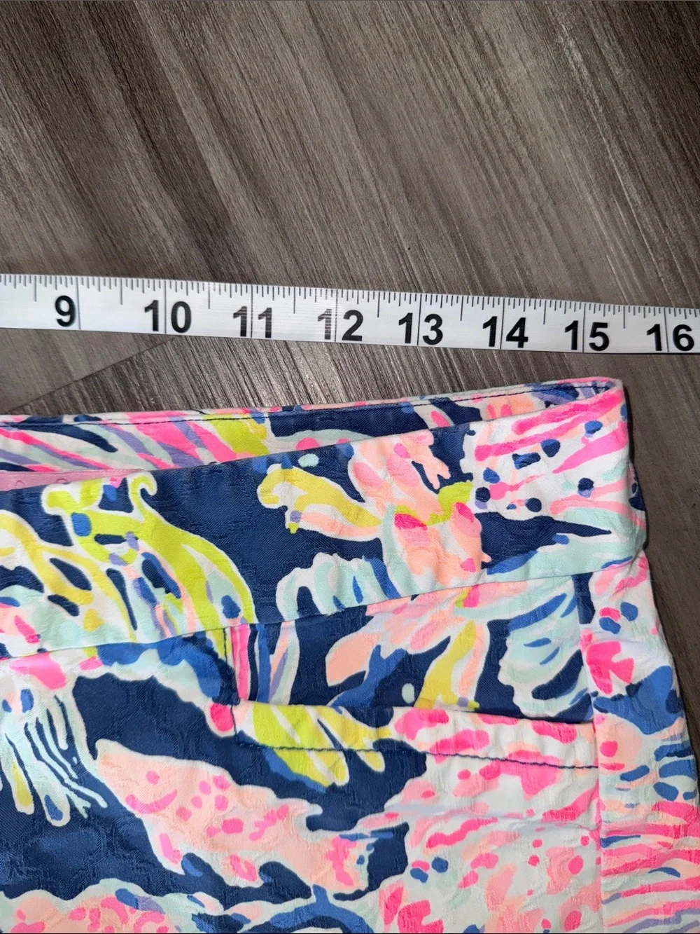 Lilly Pulitzer Callahan shorts Tidal Wave Pans Garden blue pink 4 women’s resort